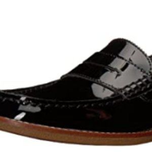 Sperry Women's Seaport Penny Loafer, Black Patent Leather, Size 8.5